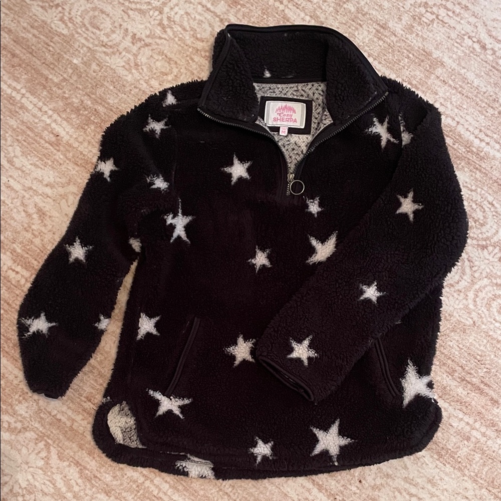 Simply Southern Black and White Star Sweatshirt